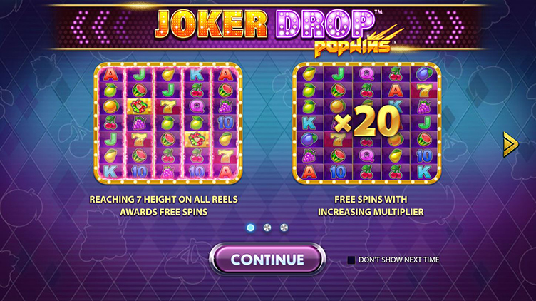 Joker Drop bonus symbols