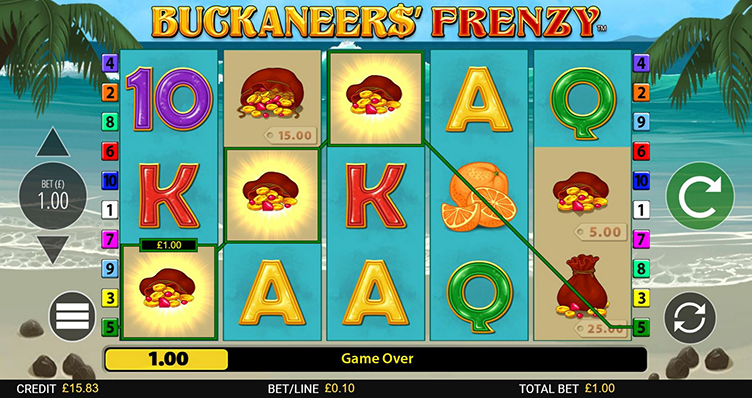 Buckaneers' Frenzy videoslot