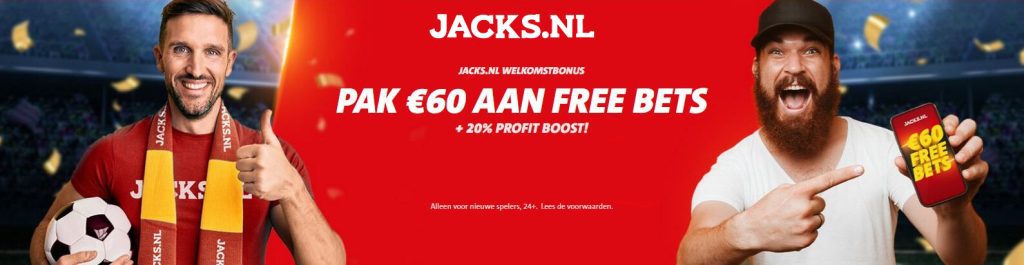 Jacks.nl sport welkomstbonus