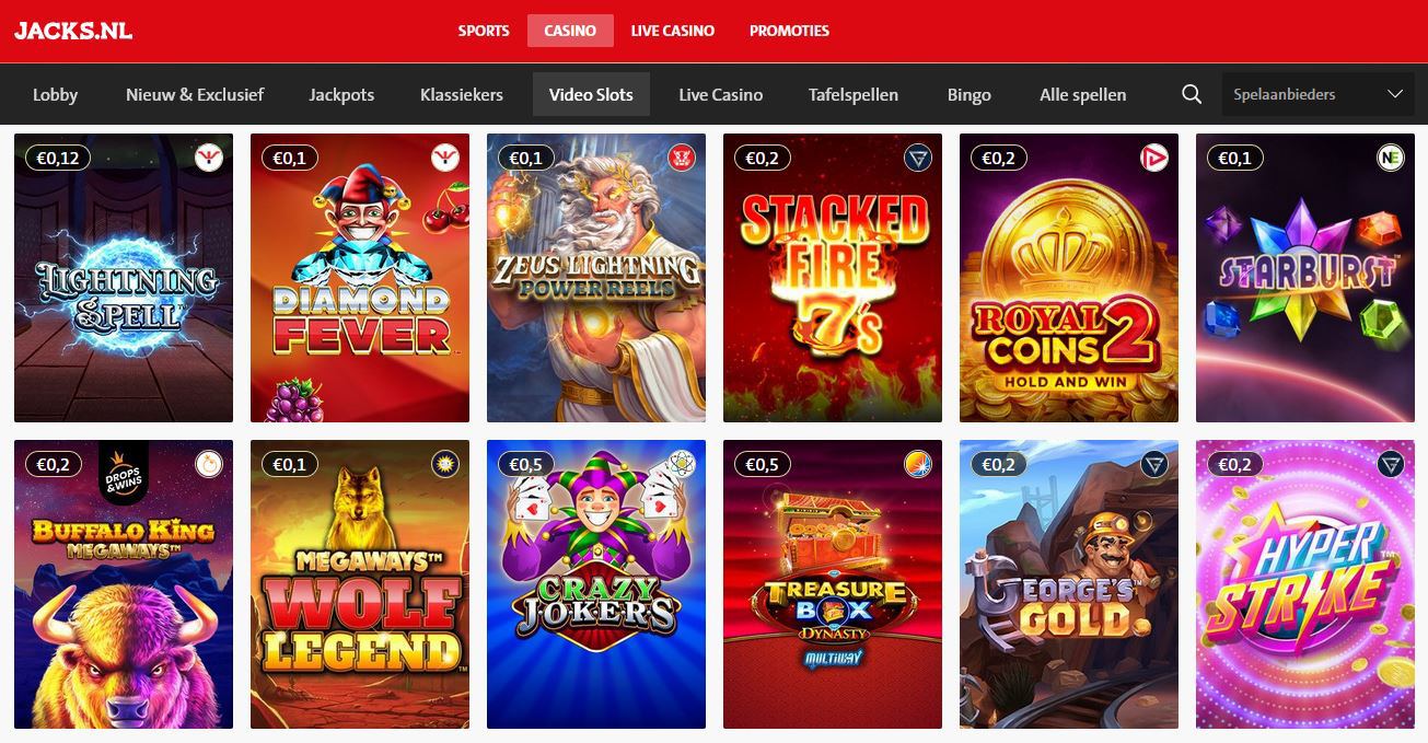 Jacks.nl ─ Legaal Nederlands online casino review