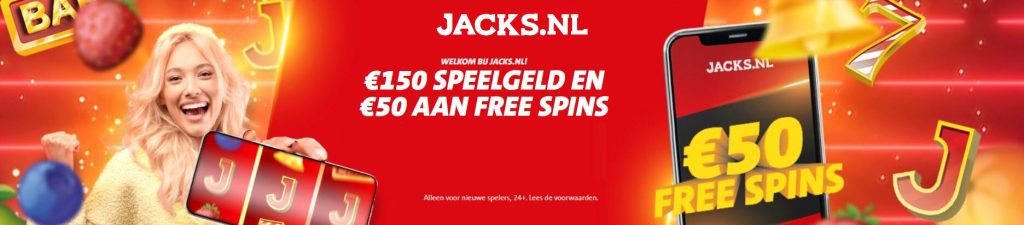 Jacks.nl welkomstbonus