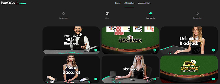 Bet365 casino spellen