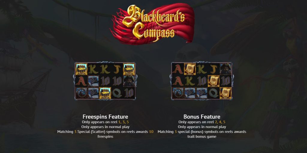 Blackbeard's Compass bonus features