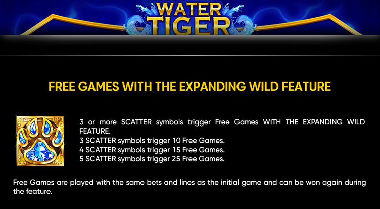 Water Tiger scatter