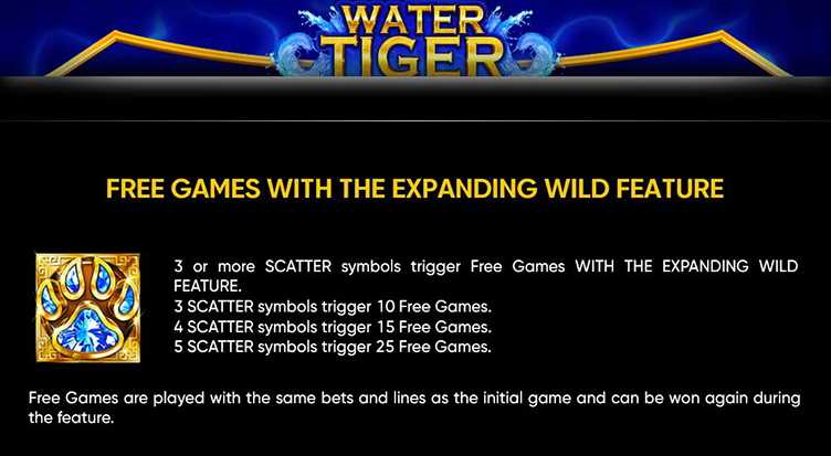 Water Tiger scatter