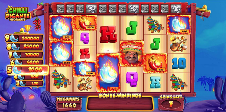 Chilli Picante Megaways free spins