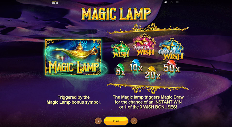 Genie Nights magic lamp