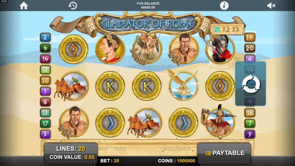 Gladiator of rome slot