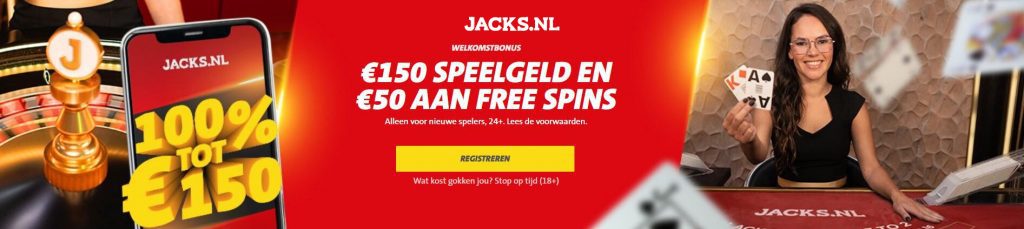 Jacks.nl live casino welkomstbonus
