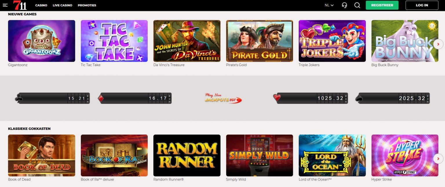 711 Casino ─ Betrouwbare Nederlands online casino review