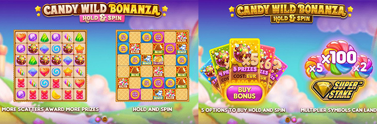 Candy Wild Bonanza bonus symbols
