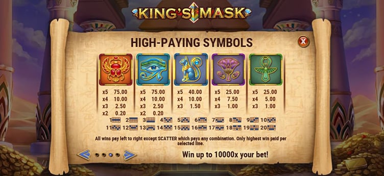 King's Mask symbols