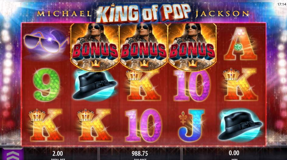 Michael Jackson King of Pop videoslot scatter