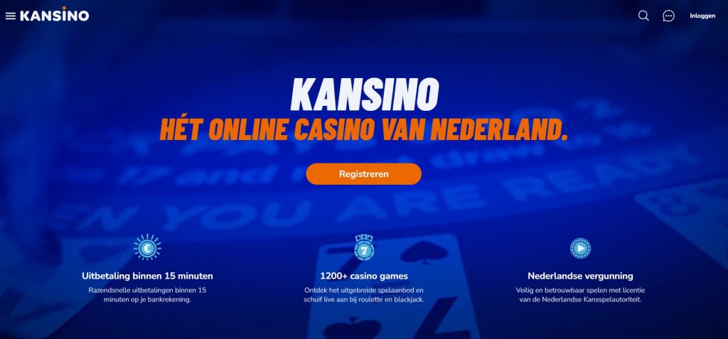 Kansino registratie