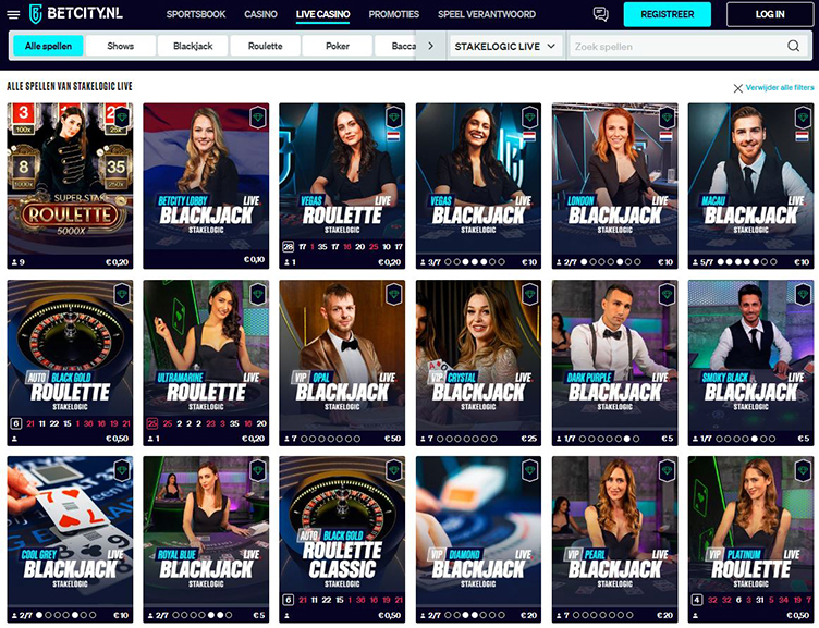 Stakelogic Live BetCity