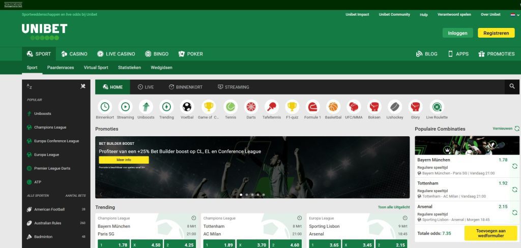 Unibet sportsbook