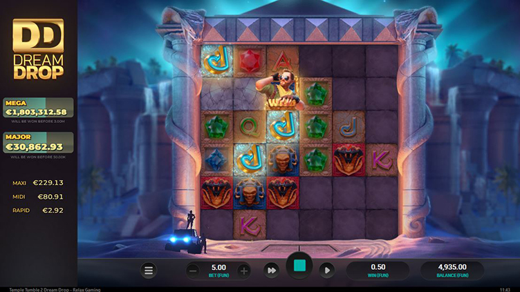 Temple Tumble 2 Dream Drop Jackpot slot