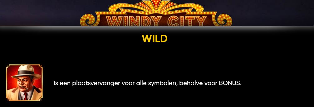 Windy City wild symbool