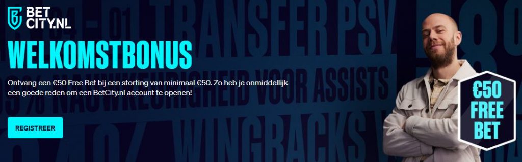 BetCity welkomstbonus free bet