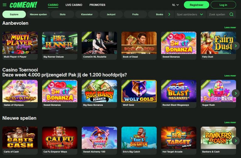 ComeOn! Casino ─ Betrouwbaar Nederlands online casino review