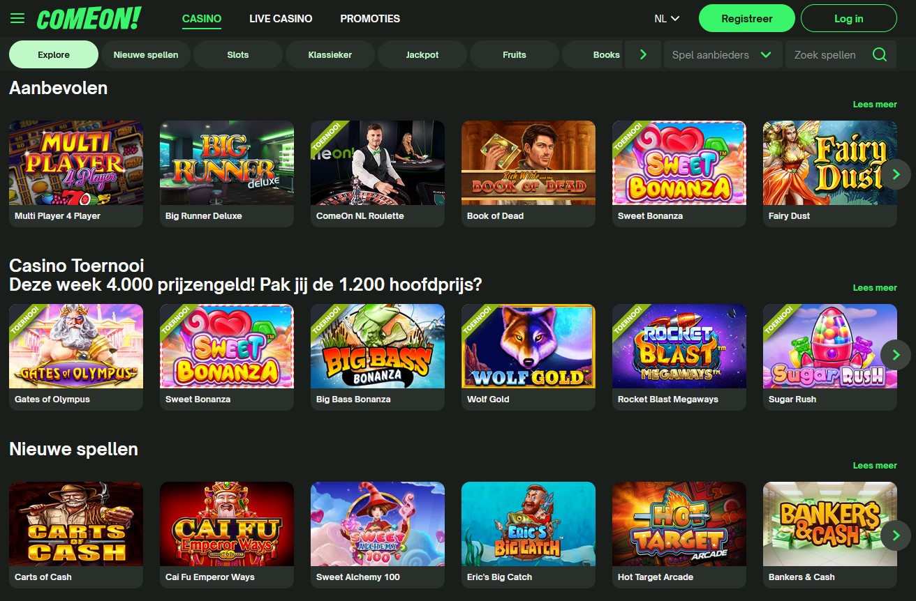 Comeon Casino Casino Spellen Photoچاپ نایلون چاپ نایلون