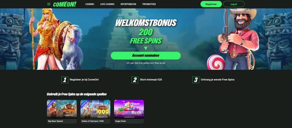 Comeon! Casino welkomstbonus