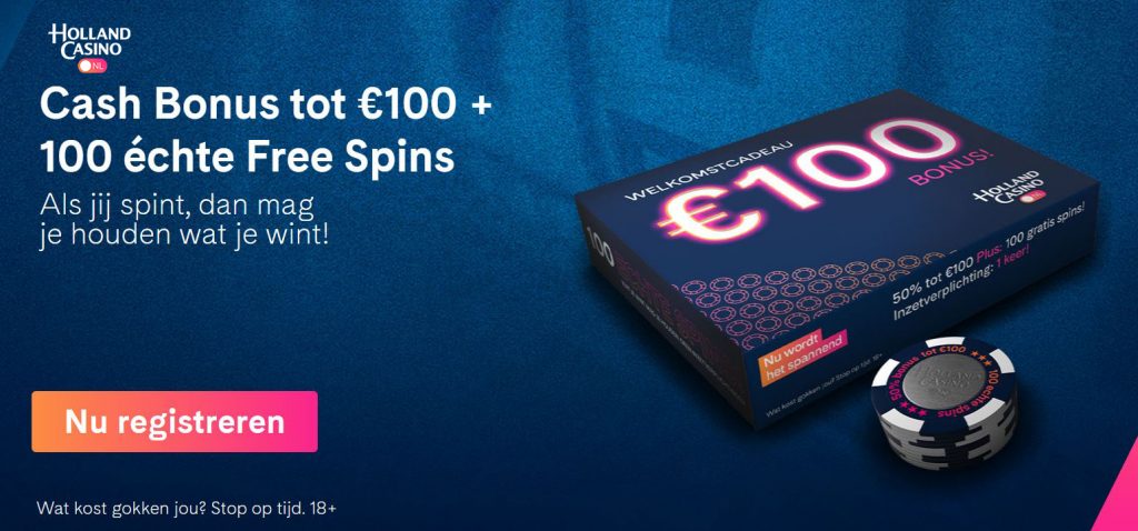 Holland Casino Online welkomstbonus
