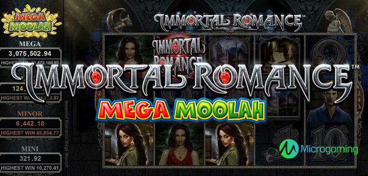 Immortal Romance Mega Moolah jackpot