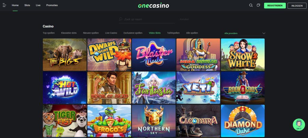 OneCasino videoslots