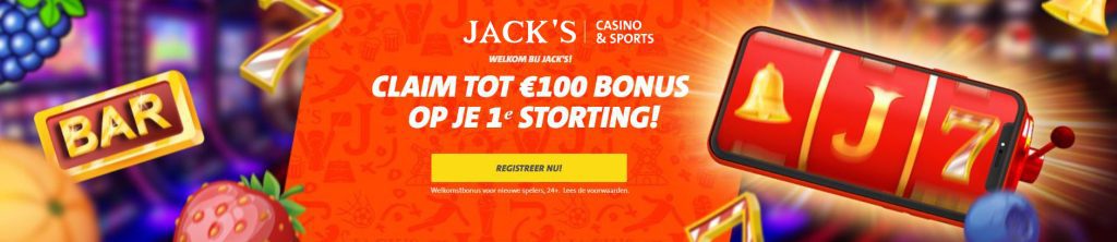 Welkomstbonus Jacks.nl nieuw