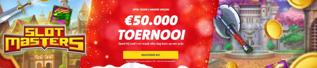 Jack's Casino & Sports SlotMasters Toernooi registratie