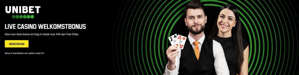 Unibet Live Casino welkomstbonus