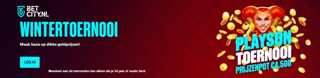 BetCity wintertoernooi deelname Playson