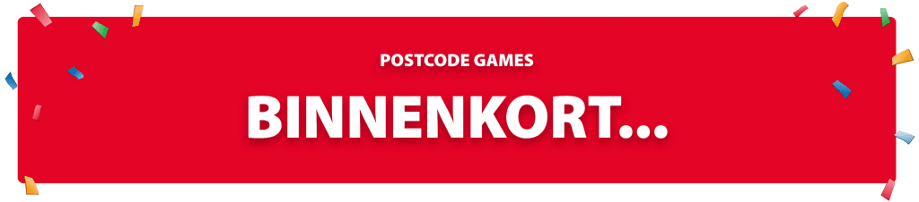 Postcode Games binnenkort online
