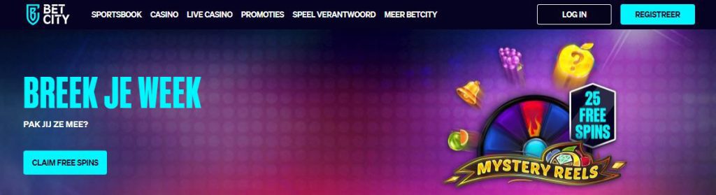 BetCity woensdag free spins claimen