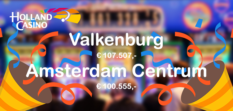 Holland Casino Amsterdam Centrum en Valkenburg mega millions jackpot nieuws
