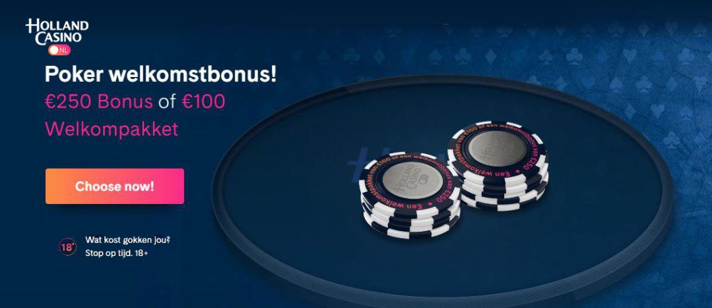 Holland Casino Online welkomstbonus live poker