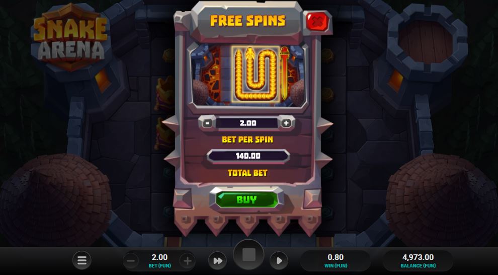 Snake Arena free spins bonus buy