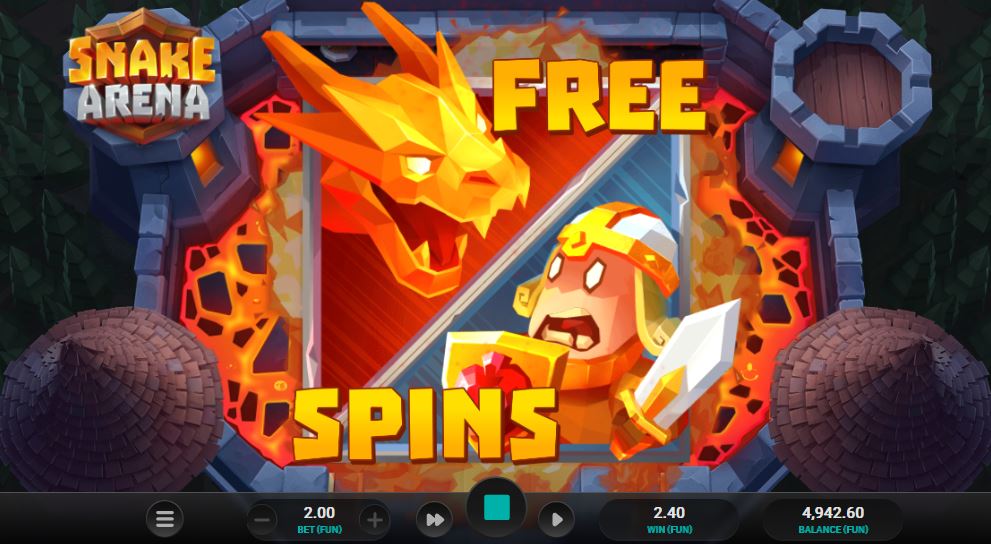 Snake Arena videoslot free spins