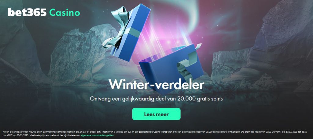 bet365 winter verdeler actie registratie