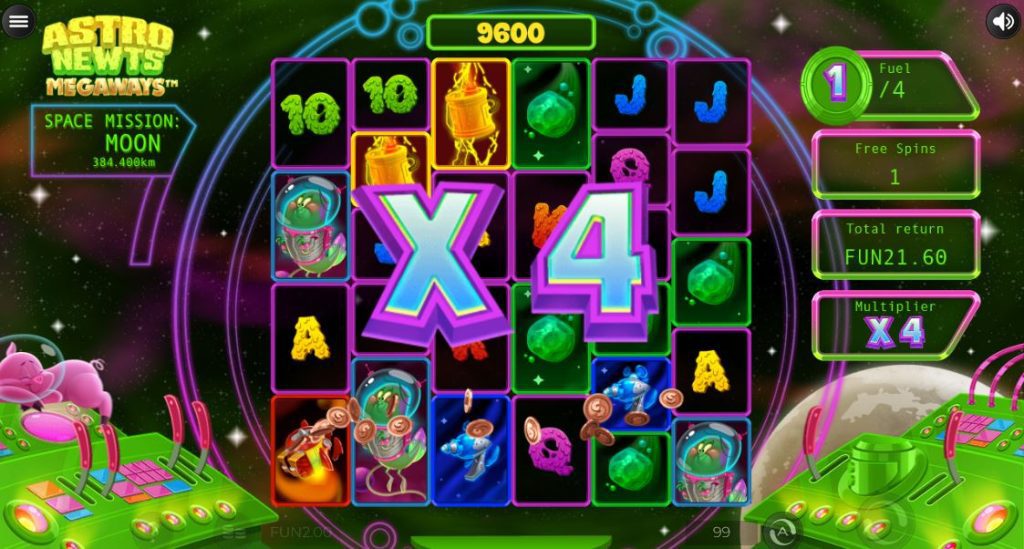 Astro Newts Megaways slot free spins