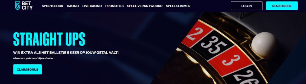 BetCity Straight Ups bonus registratie