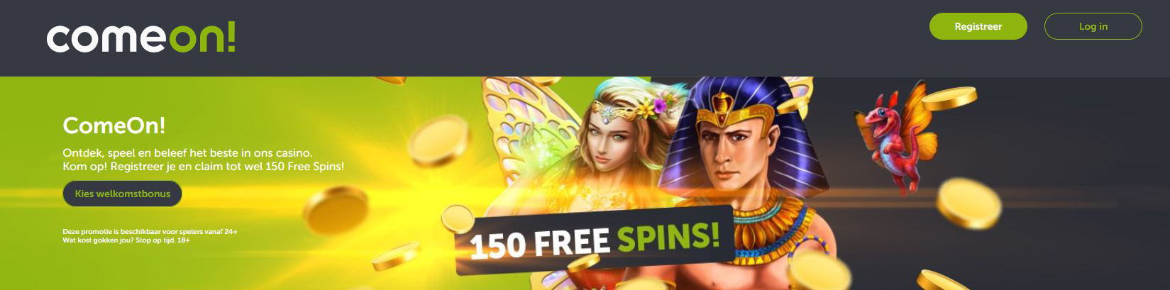 ComeOn! Casino free spins bonus