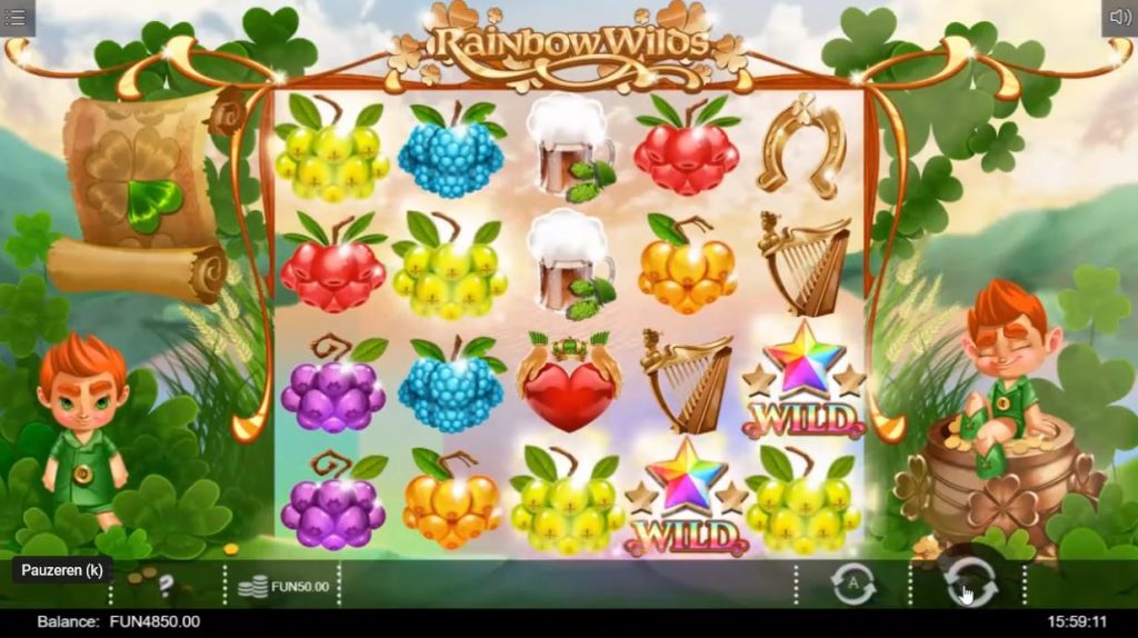 Rainbow Wilds slot wild