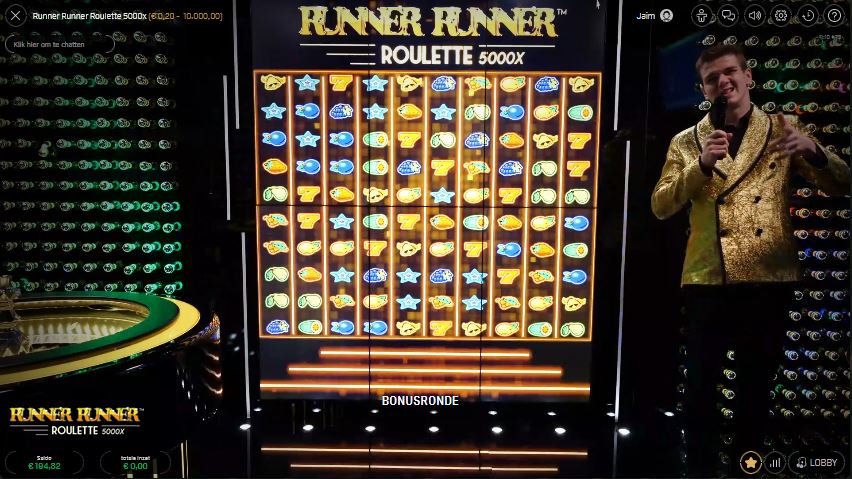 RunnerRunner Roulette 5000x live