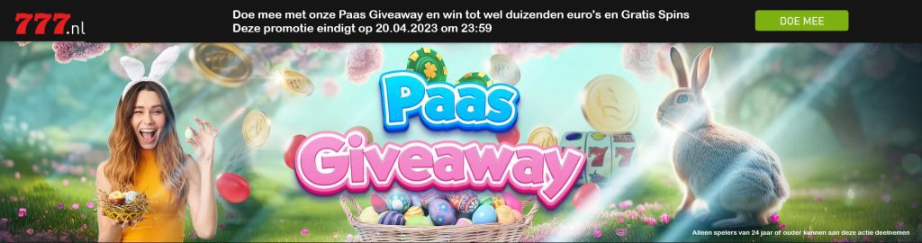 Casino777 Paas Giveaway registratie