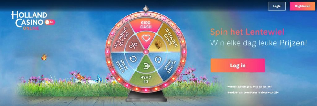 Holland Casino Online Lentewiel bonus registratie