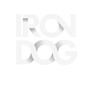 Iron Dog Studio logo transparant