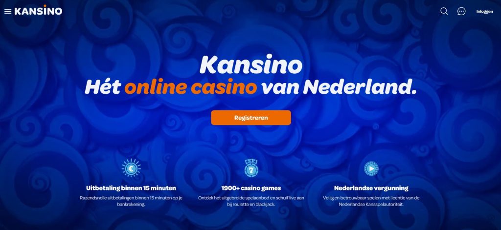 Kansino registratie