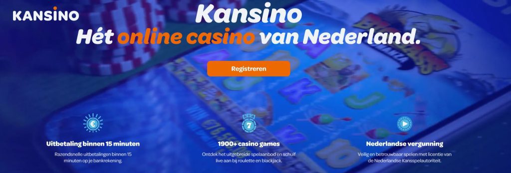 Kansino registratie nieuw